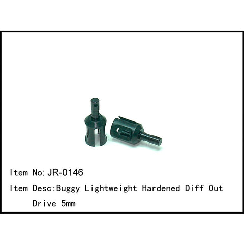 Caster Racing JR-0146 Buggy Lightweight Hardened Diff Out Drive 5mm