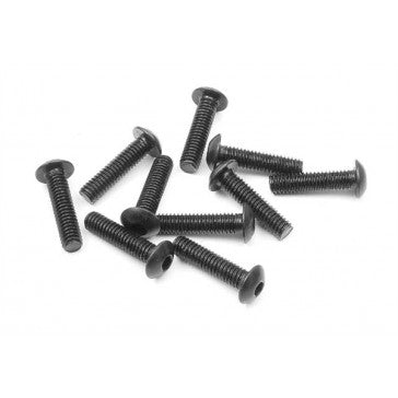 Tough Racing Stainless Steel Round Head Bolt M4x12 (10)