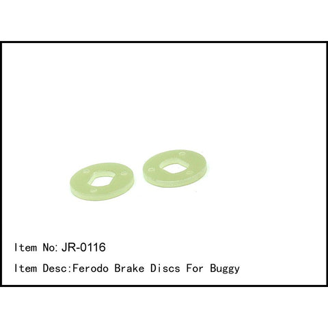 Caster Racing JR-0116 Ferodo Brake Discs For Buggy