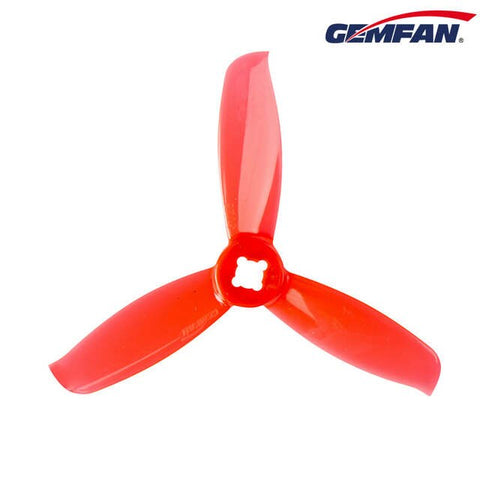 Gemfan 3028 3 Blade-Clear  Red 2L2R Design for Indoor Flying