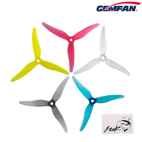 Gemfan 51466 3 Blade- Clear Red  2L2R Racing&Freestyle