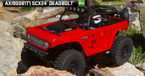 AXIAL Deadbolt 1/24th Scale Elec 4WD - RTR, Red