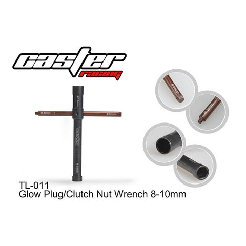 Caster racing Glow Plug/Clutch Nut Wrench 8-10mm TL-011