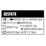 A2247S-B FRONT DRIVESHAFT SET MTC3