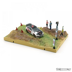 BMC 1/64 Subaru 2009 IMPREZA WRX STI Rally with Grass Diorama RHD Christmas Limited Diecast Scale Model Car BM64B0244