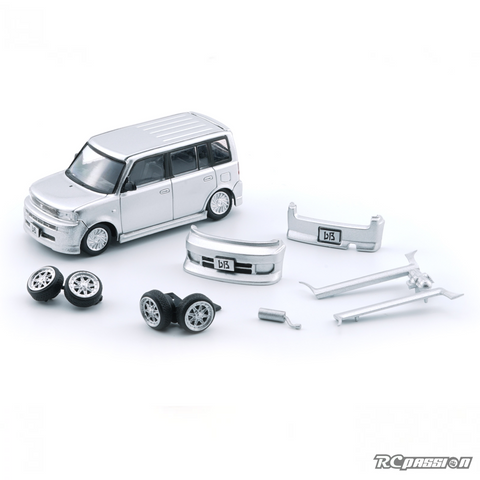 BMC 1/64 Toyota 2000 bB Silver RHD Diecast Scale Model Car BM64B0379