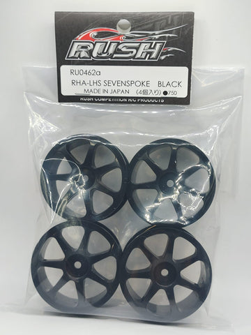 RU0462a RHA-LHS SEVENSPOKE BLACK