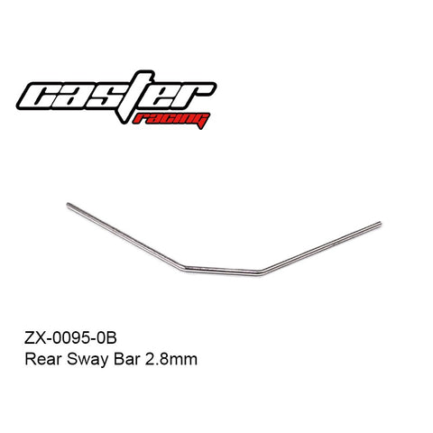 Caster Racing ZX-0095-0B Rear Sway Bar 2.8mm