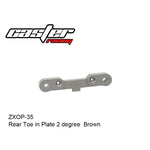 Caster Racing ZXOP-35 Rear Toe in Plate 2 Degree Brown