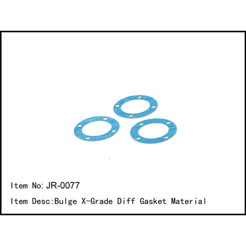 Caster Racing JR-0077 Bulge X-Grade Diff Gasket Material
