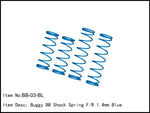 Caster Racing BB-03-BL Buggy BB Shock Spring F/R 1.4mm Blue