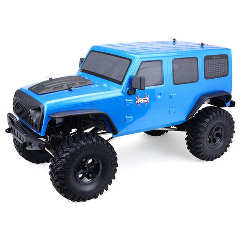 RGT/EX86100-3 RGT EX86100 1/10 2.4G 4WD 510mm Brushed Rc Car Off-road Truck Rock Crawler RTR Toy - Blue