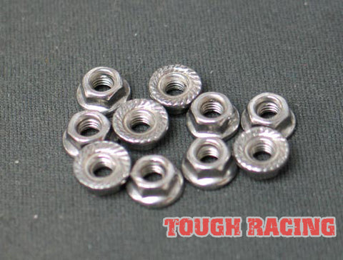 Tough Racing Stainless Steel Flange Nut M4(10)