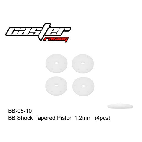 Caster Racing BB-05-10 BB Shock Tapered Piston 1.2mm (4pcs)