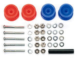 Tamiya Low Friction Plastic Double Rollers (red & Blue / 13-12mm) 15457
