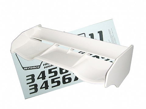 Hong Nor 1/8 Buggy Hi-Force Wing, White  #380W
