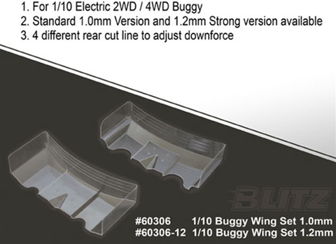 60306-12 1/10 Buggy Wing Set 1.2mm
