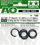 Tamiya O-Ring Set For 17/19mm Rollers (6pcs)