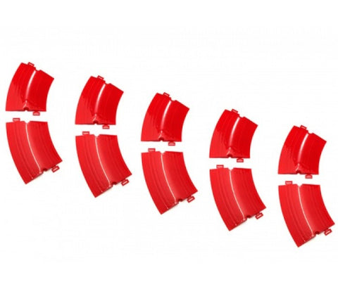Team Raffee Big Curved Drifted Track Parts ( 10pcs in 1 package ) Red BRHY00512BR