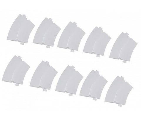 Team Raffee Big Curved Drifted Track Parts ( 10pcs in 1 package ) White BRHY00512BW
