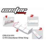 Caster racing U win Downforce Wing White CR8-0014-WH