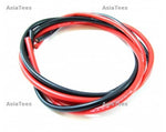 WRA0010 12 GAUGE SILICONE WIRE BLACK & RED 100CM EACH 12AWG 12GA