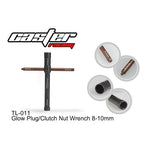 Caster racing Glow Plug/Clutch Nut Wrench 8-10mm TL-011